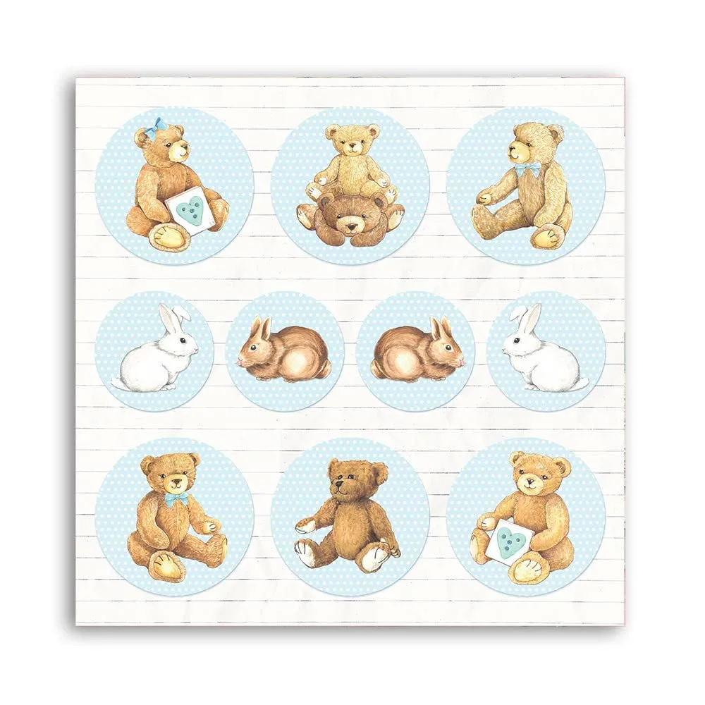 Stamperia Baby Dream Blue Scrapbookblock blau 20,3 cm
