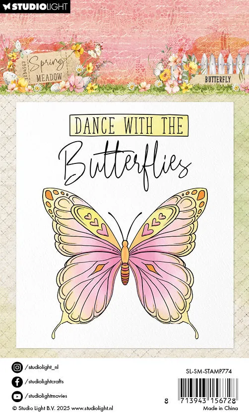 StudioLight Spring Meadow Stempel Butterfly Schmetterling