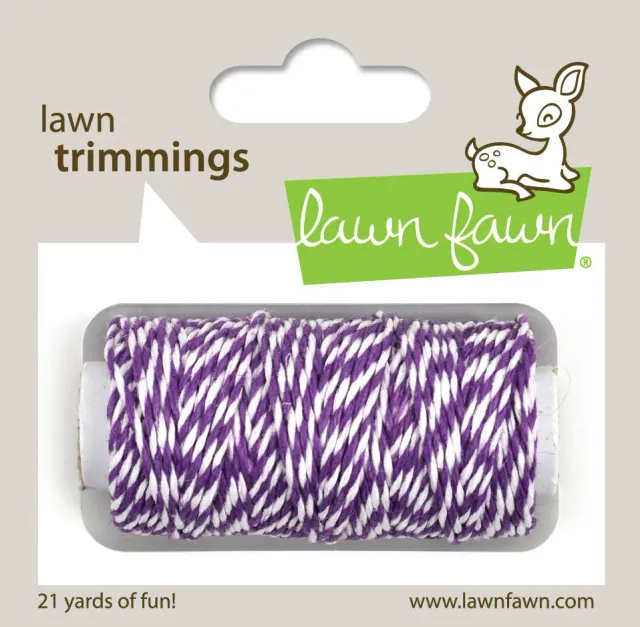 Lawn Fawn Eggplant Cord LF2001 Kordel Lila 21 Yards
