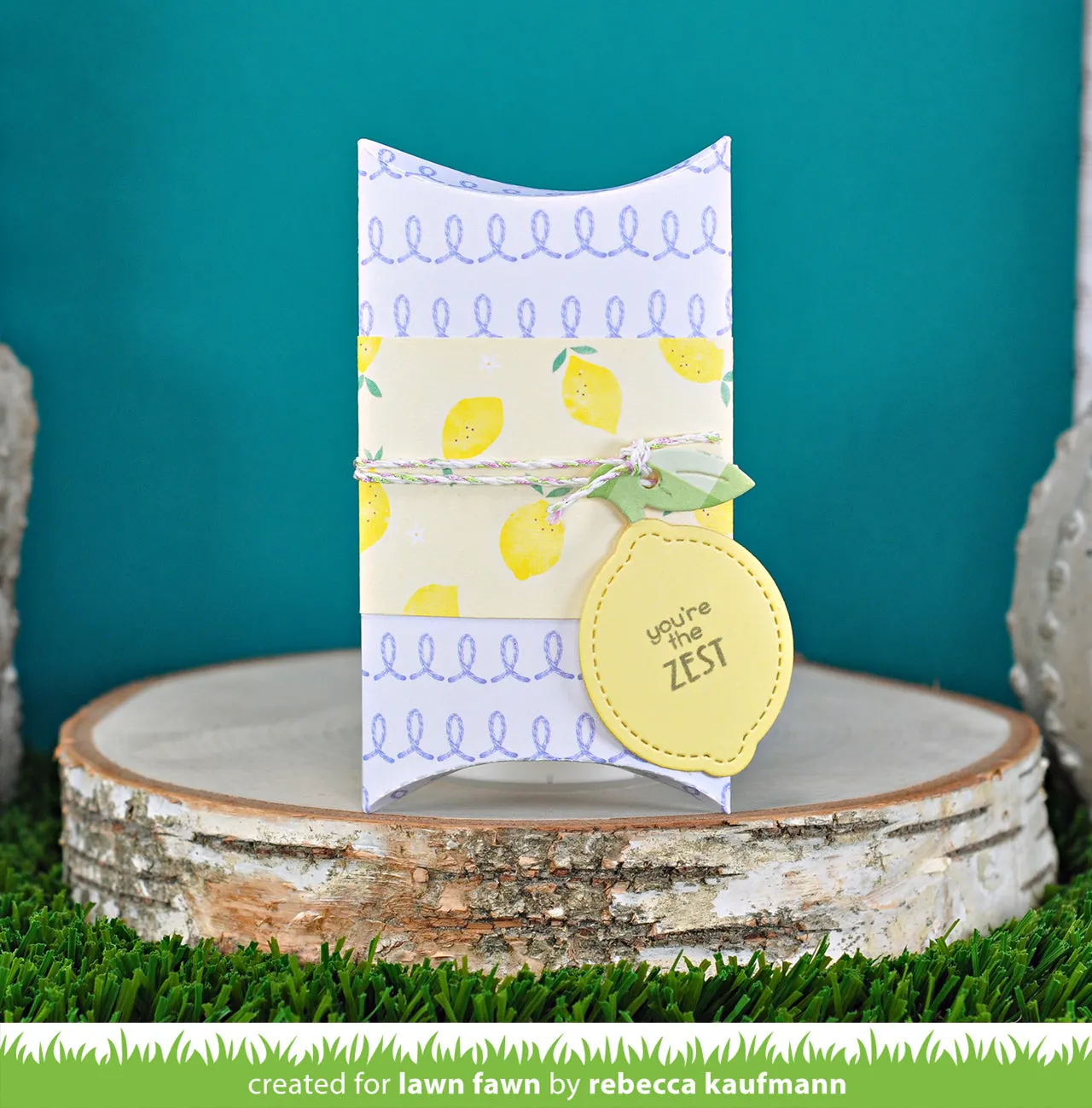 Lawn Fawn Pillow Box Lawn Cuts Stanzschablone Geschenkbox