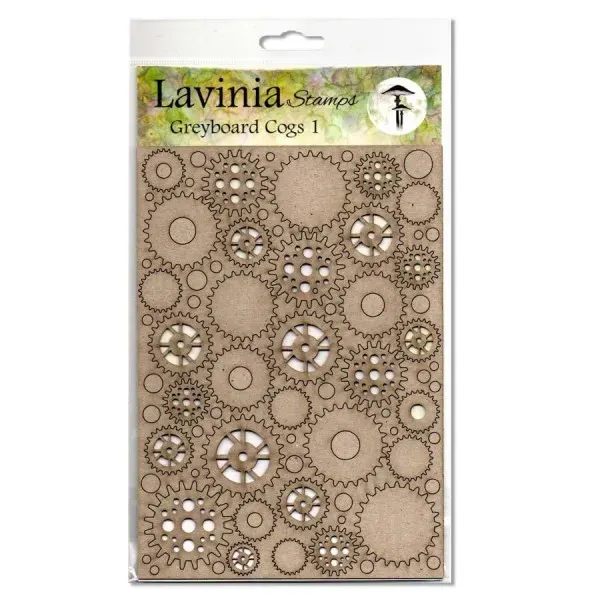 Lavinia-Stamps Greyboard Cogs 1 Graupappe-Zahnräder