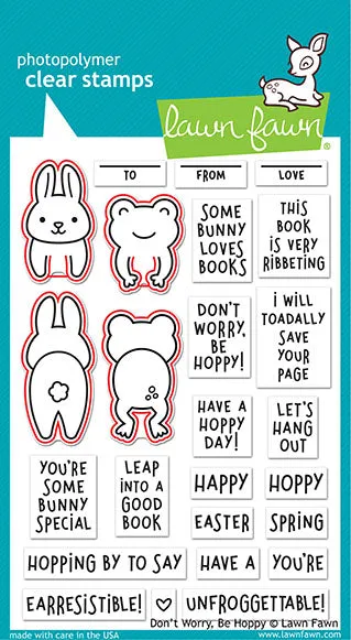 Lawn Fawn Don't Worry Be Hoppy Stanzen LF2233
