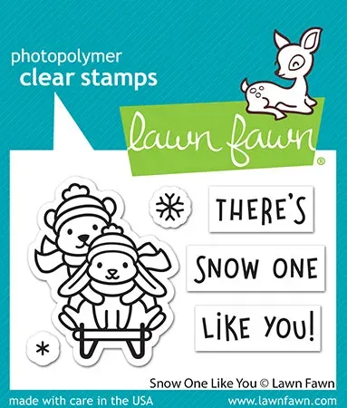 Lawn Fawn Snow One Like You Stempelset Bär Hase Mini