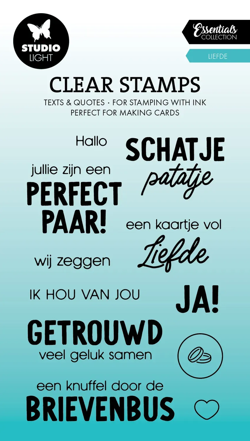 StudioLight Essentials Liefde Clear Stempel niederländisch
