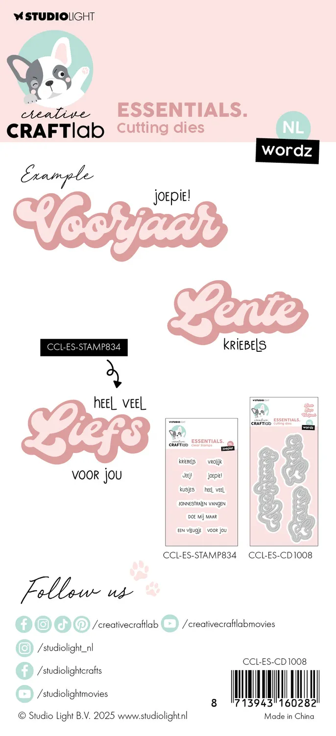 Creative Craftlab Essentials Wordz Stanzschablone Schriftzüge