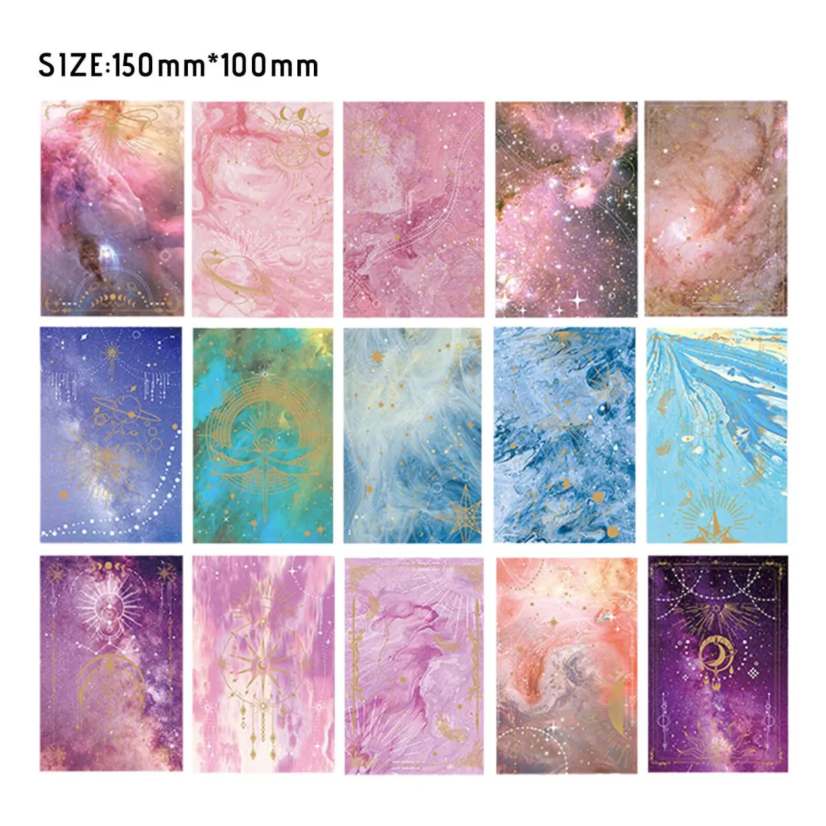 Ieebee Daybreak Star Materialpapier 15-teilig Scrapbooking