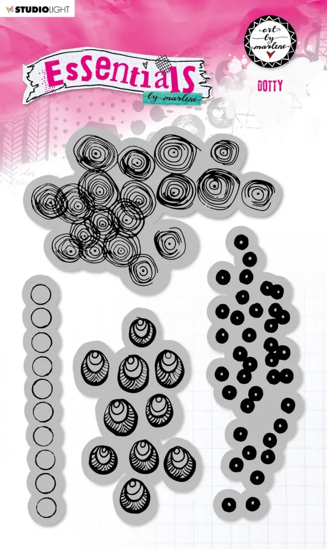 Art by Marlene Essentials Dotty Gummistempel Punkte A6
