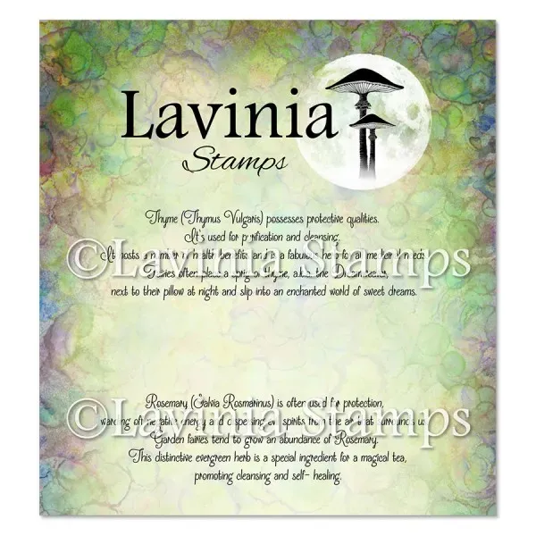 Lavinia Stamps Thyme Rosemary Words Stempel
