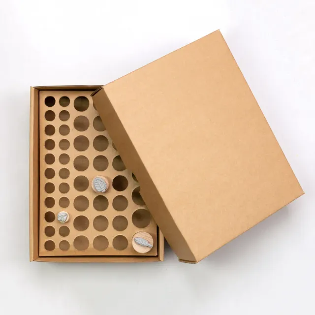 Perlenfischer Sortierbox Pappe braun 13,5x18 cm Zubehör