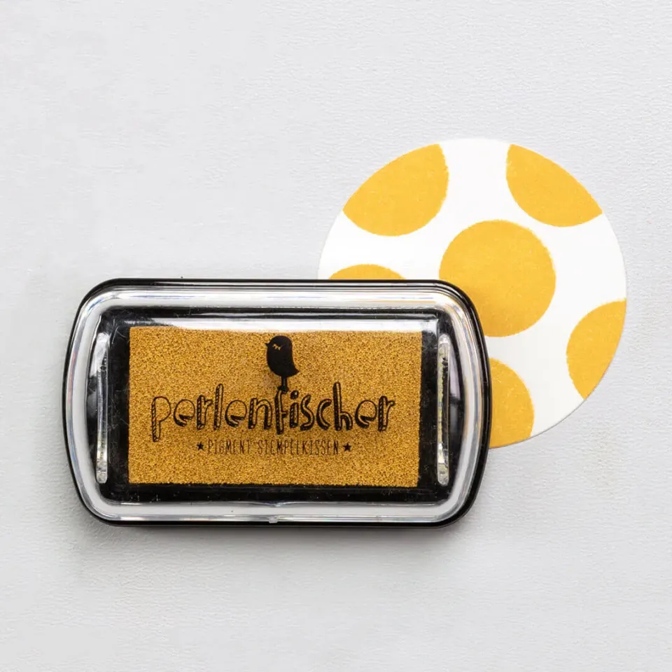 Perlenfischer Curry Mini Stempelkissen Pigment