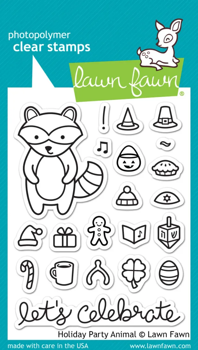 Lawn Fawn Donut Worry LF1136 Clear Stamps Donut