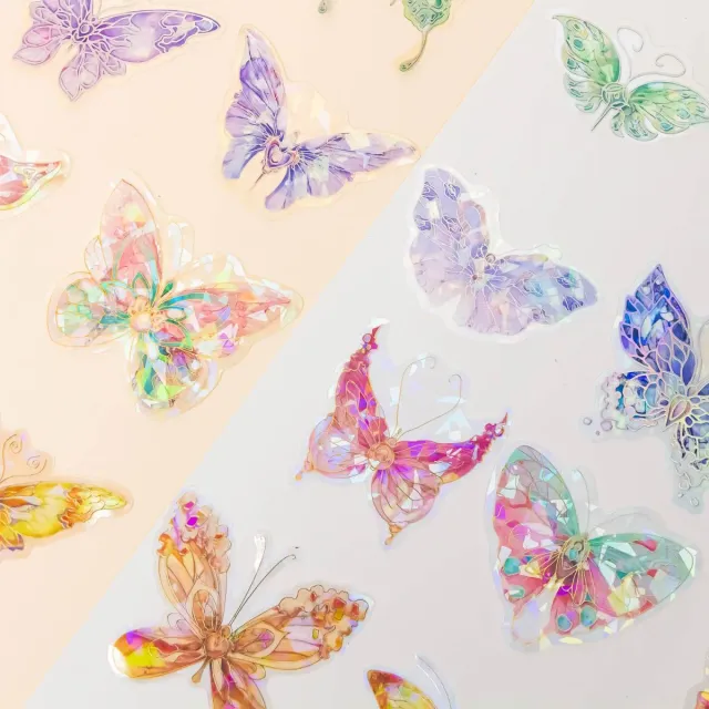 Ieebee Ice Crystal Wings PET Sticker Forest 20 Stk