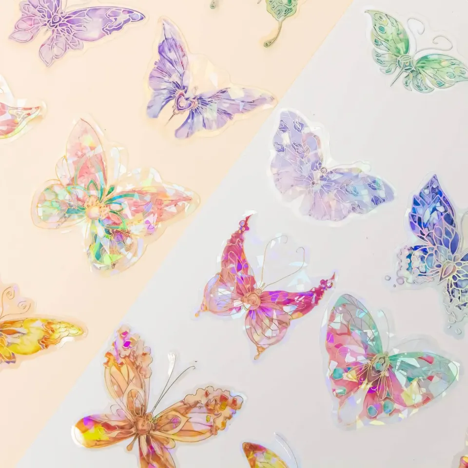 Ieebee Ice Crystal Wings PET Sticker Forest 20 Stk
