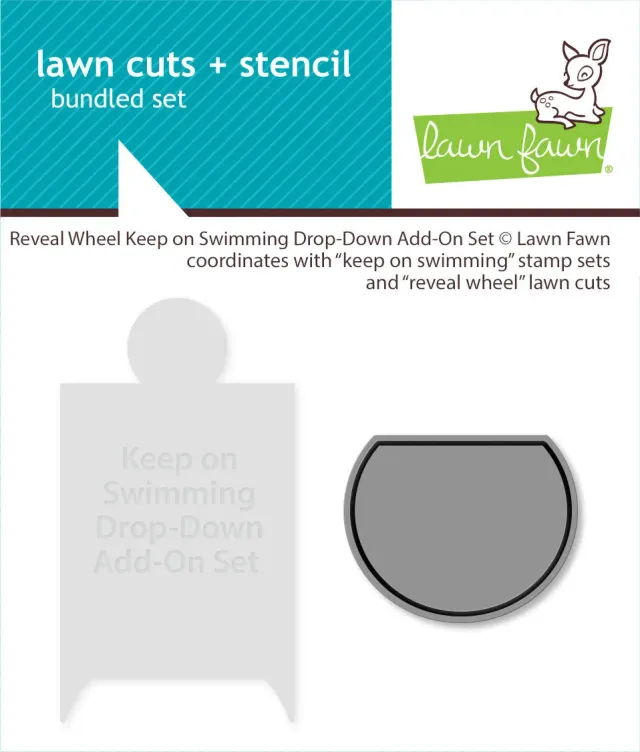 Lawn Fawn Reveal Wheel Keep on Swimming Stanzen