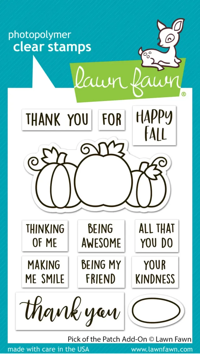 Lawn Fawn Pick of the Patch Add-On Clear Stamps Kürbis