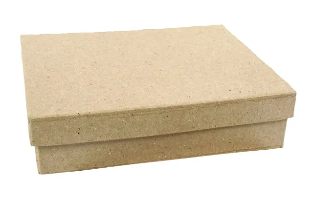Décopatch Box Rechteckig Flach XS Pappmaché 12x9 cm