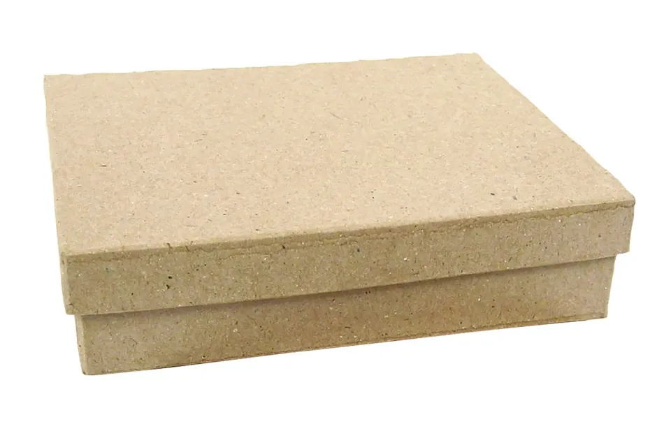 Décopatch Box Rechteckig Flach XS Pappmaché 12x9 cm