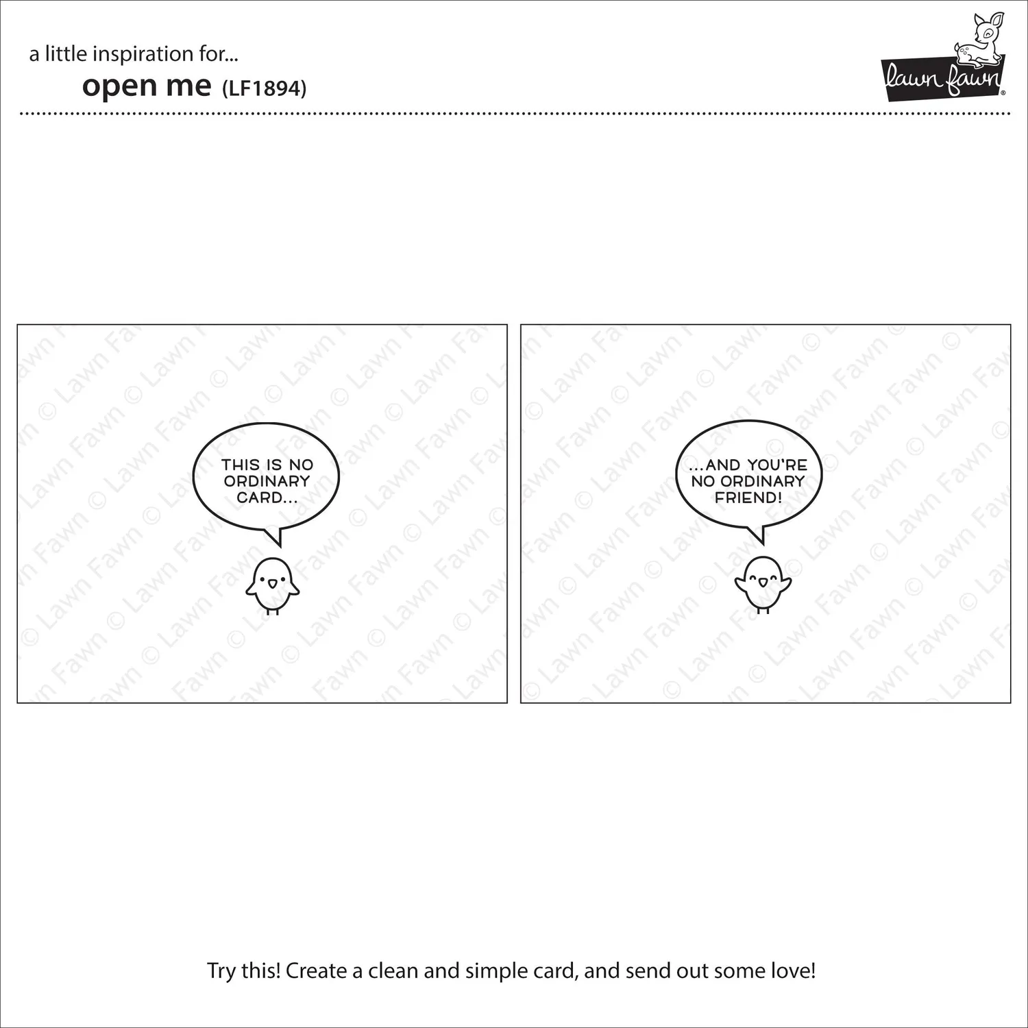 Lawn Fawn Open Me Clear Stamps Stempelset Interaktiv