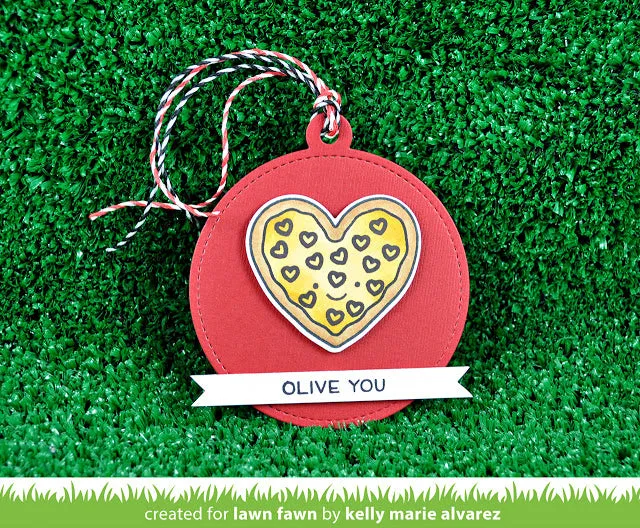 Lawn Fawn Pizza My Heart Stempelset 36-teilig