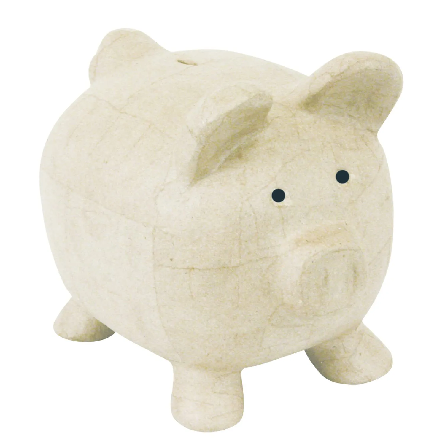 décopatch MA018C Sparschwein Pappmaché 26 cm natur
