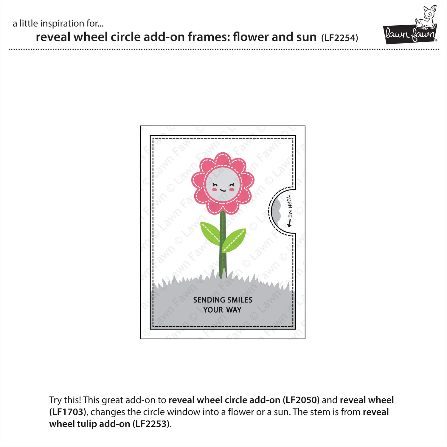 Lawn Fawn Reveal Wheel Flower Sun Stanzen interaktiv