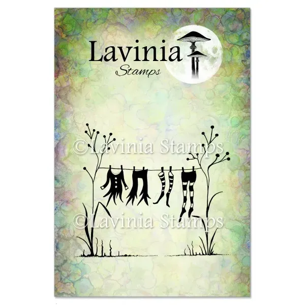 Lavinia Stamps Fairy Washing Line Stempel Fee