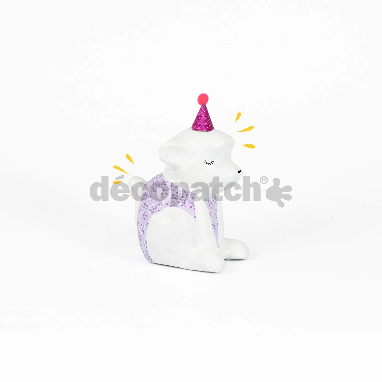 Décopatch Affe Pappmaché Figur S 13x10x14,5 cm