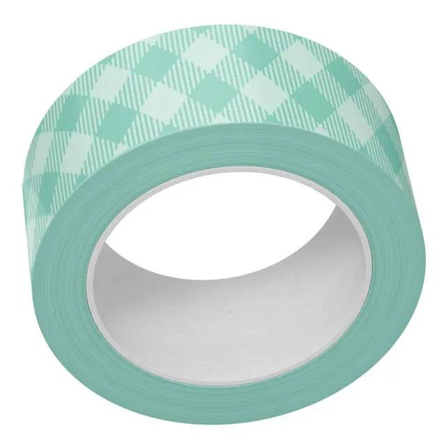 Lawn Fawn Aqua Gingham Washi Tape 15mm x 10m
