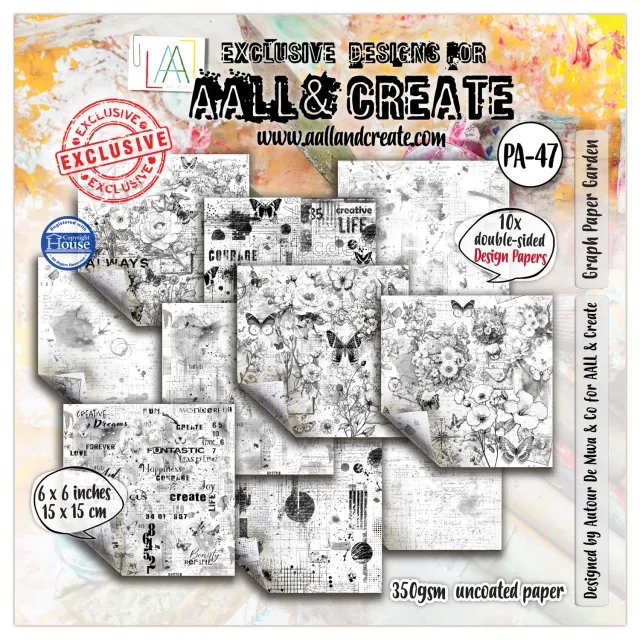 AALL and Create PA-47 Graph Paper Garden Designpapier 6x6