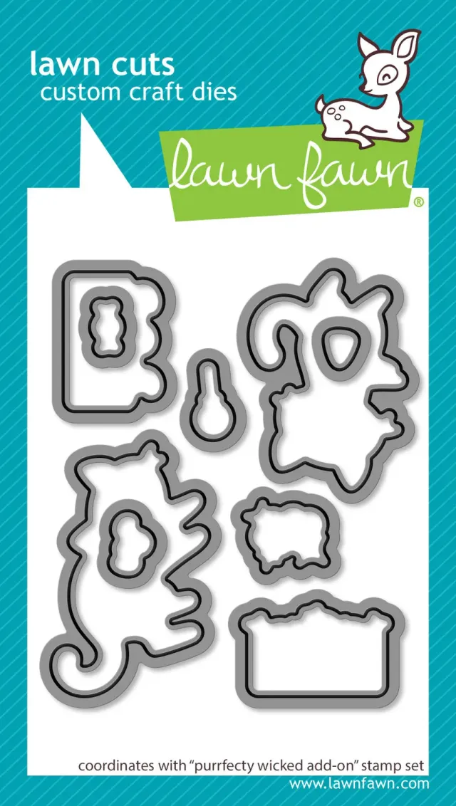 Lawn Fawn Purrfectly Wicked Add-On Stanzschablonen Halloween