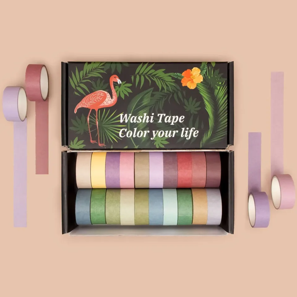 Ieebee Morandi Washi Tape 20 Rollen uni matt