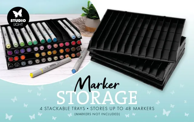 StudioLight Essentials Storage Trays Marker Ablage 48 Stifte
