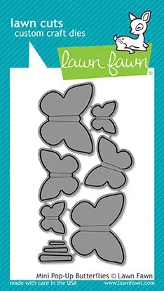 Lawn Fawn Mini Pop-Up Butterflies LF1612 Stanzen Falter