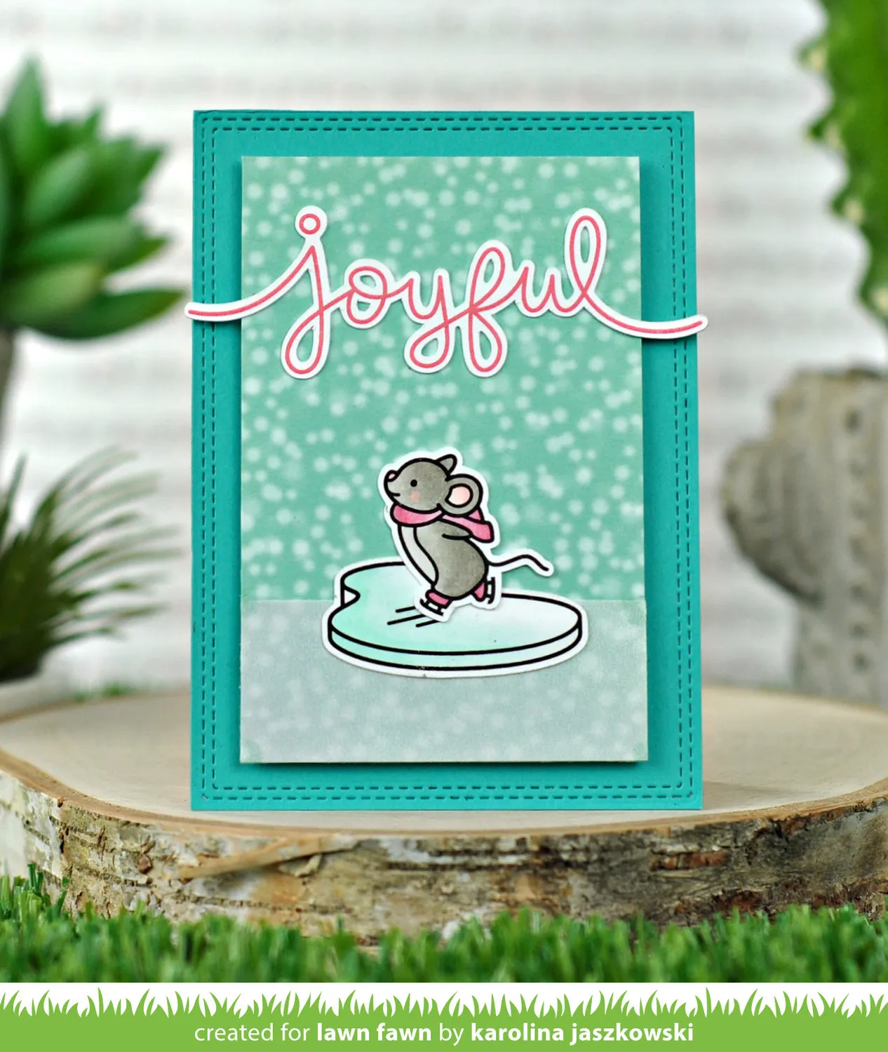 Lawn Fawn Mice on Ice Stempel LF2031 Mäuse
