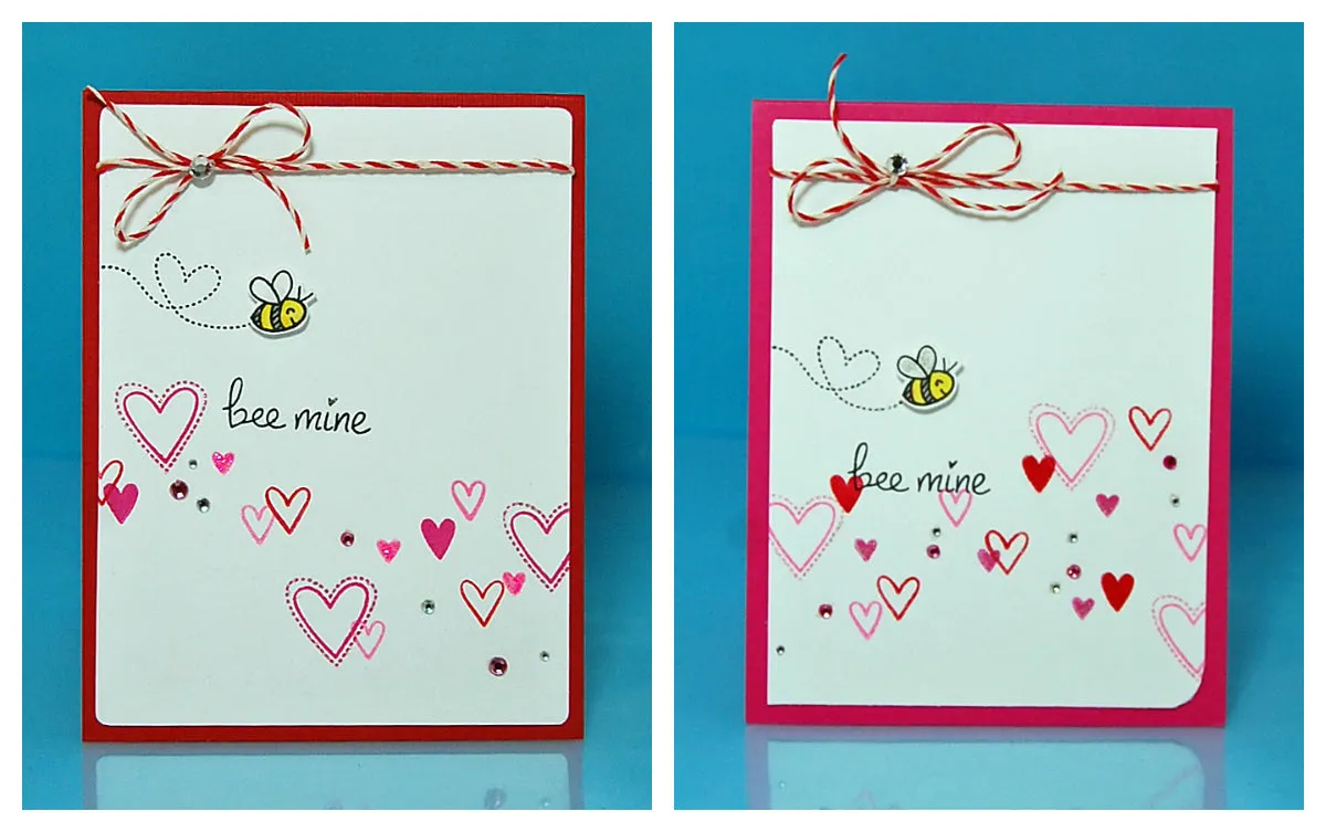 Lawn Fawn Bee Mine Clear Stamps Valentinstag Mini