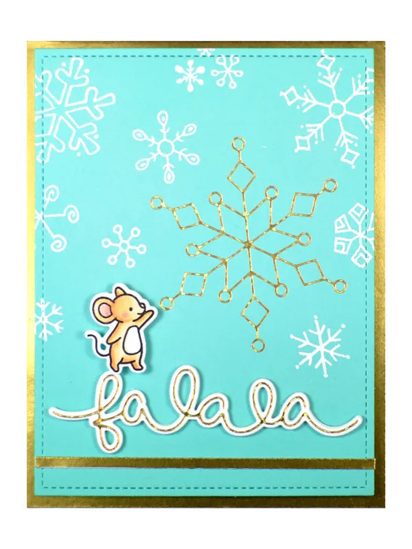 Lawn Fawn Snowflake Duo LF2979 Hot-Foil-Platte Schneeflocken