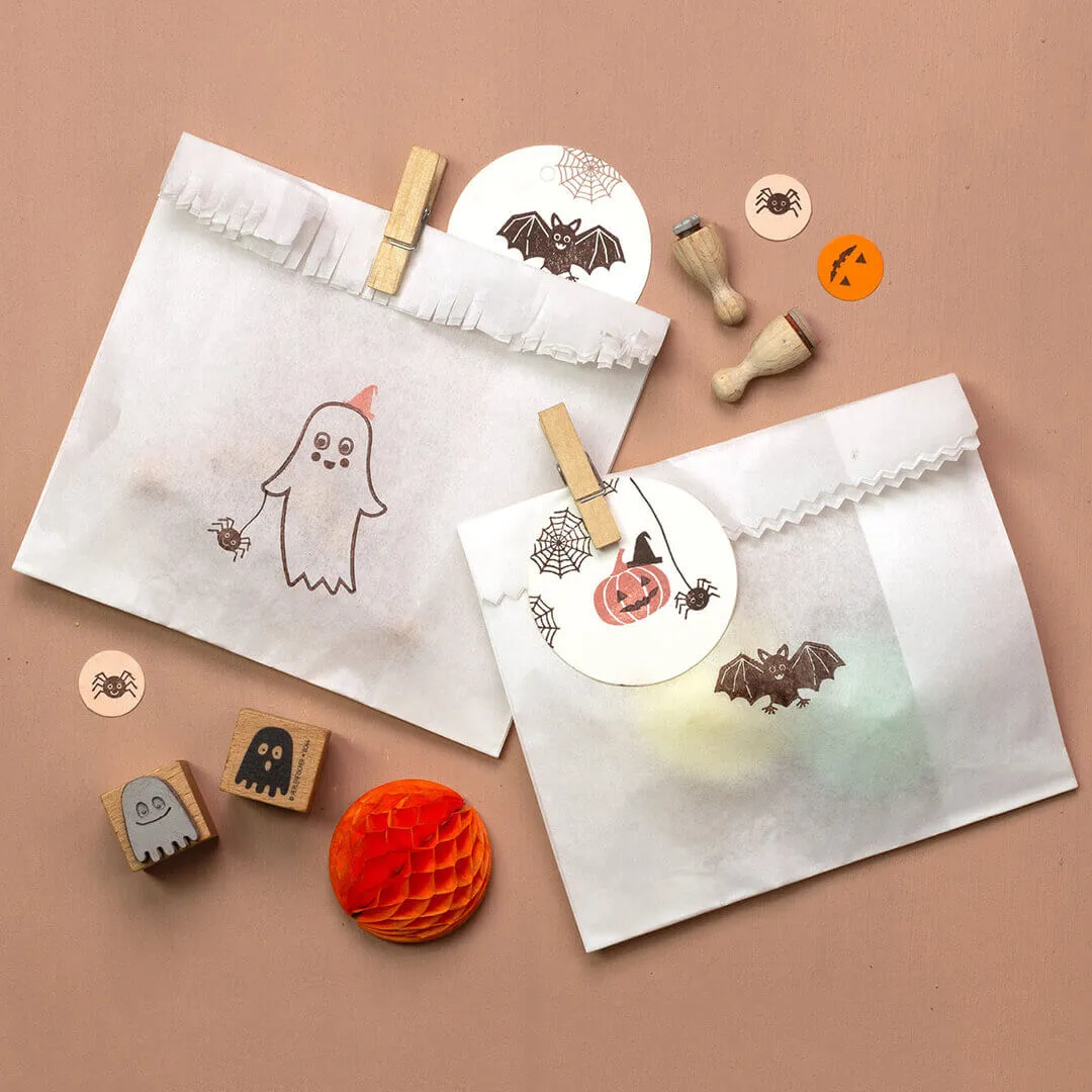 Perlenfischer Spinnennetz Stempel Halloween 17x17 mm