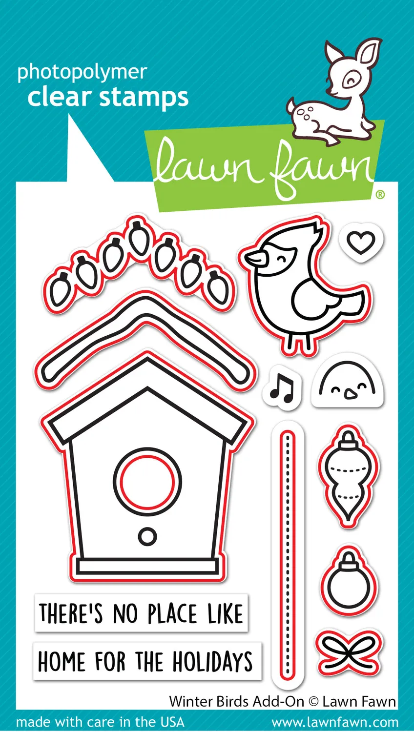Lawn Fawn Winter Birds Add-On Stanzen 9-teilig