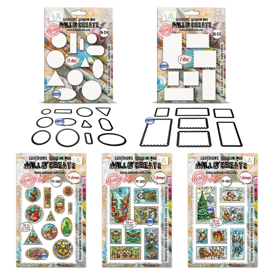 AALL and Create Postage Christmas Stempel + Stanzen Set