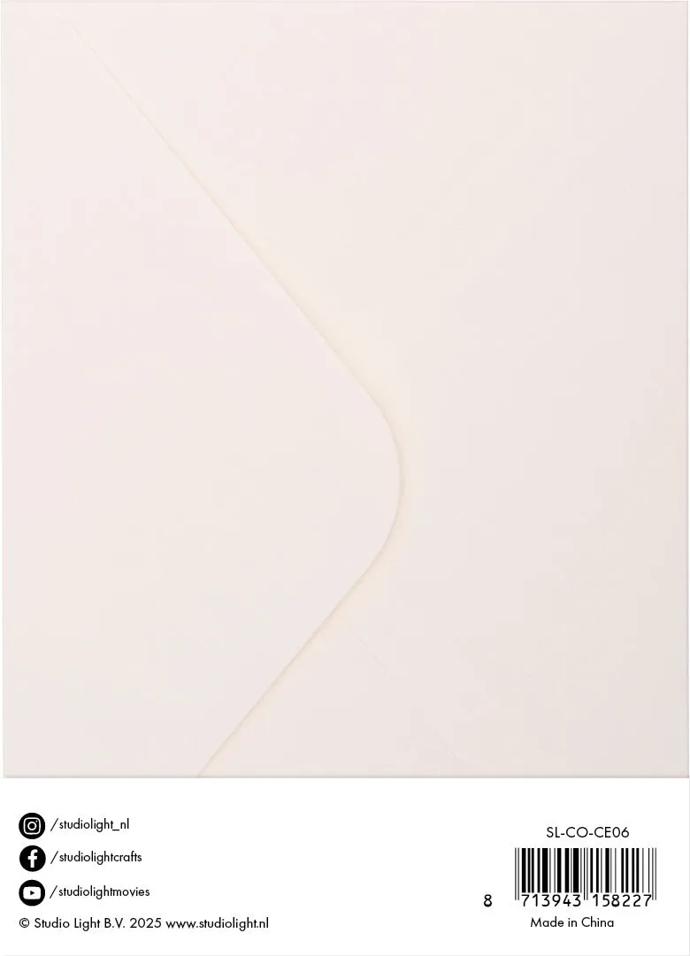 StudioLight Essentials Cards & Envelopes Karten Creme 5x7 inch
