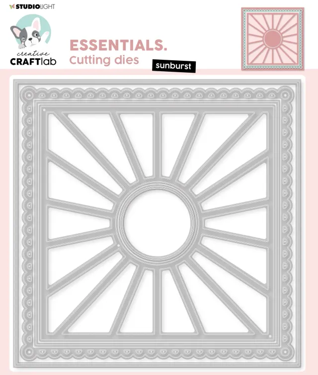 StudioLight Creative Craftlab Essentials Sunburst Stanzschablone Strahlen