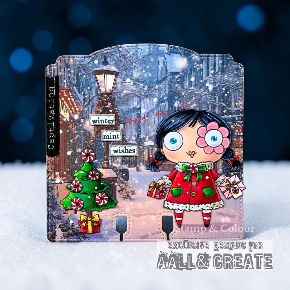 AALL and Create TP-1395 Water Mint Stempelset A7 5 Motive
