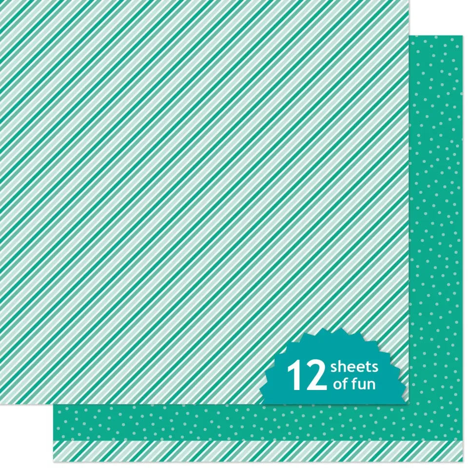 Lawn Fawn Stripes Sprinkles Goblin Designpapier 12x12