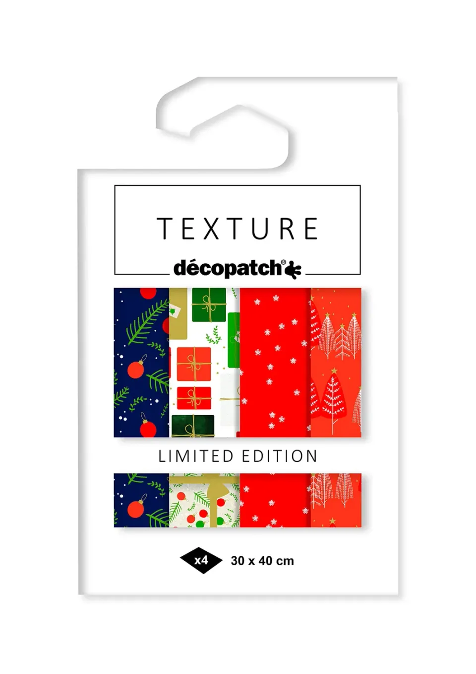 décopatch Little Gift Metallic Papier 30x40 4 Bögen
