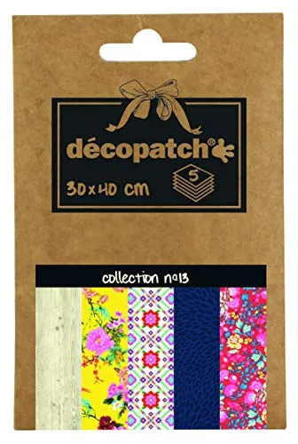 Décopatch Décopocket DP013O Papier 5 Bogen