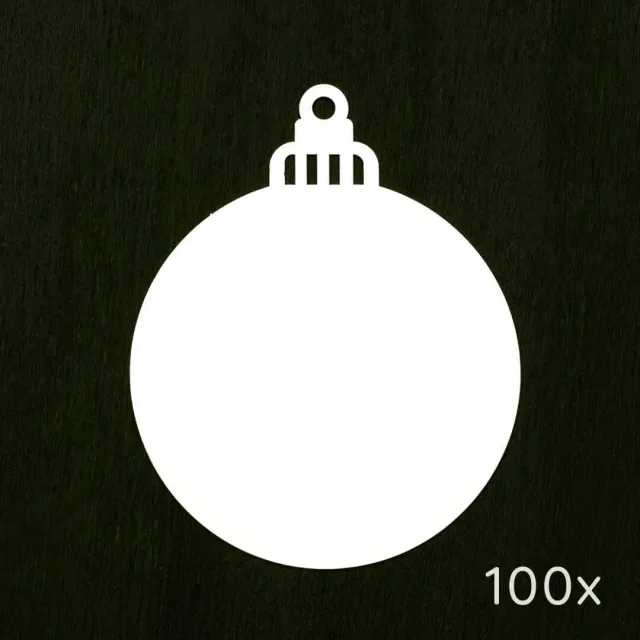 Perlenfischer Christmas Bauble small Papertags 100 Stück