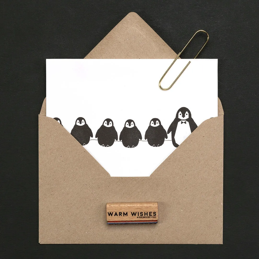 Perlenfischer Pinguinbaby Stempel 25x20 mm Winter