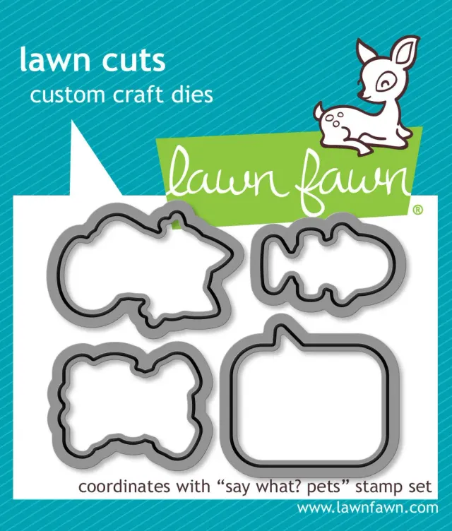 Lawn Fawn Say What Pets Lawn Cuts Stanzen Haustiere