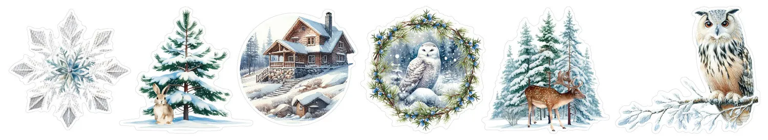 StudioLight Essentials Sticker Winter Wonderland 6 Designs 5 m