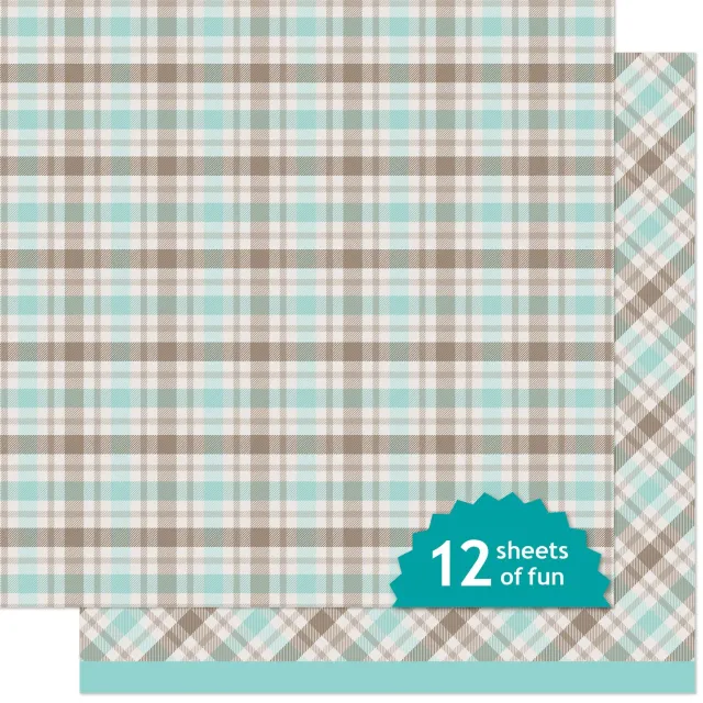 Lawn Fawn Mocha Mint Coffee Papier 30x30 Karo LF3828